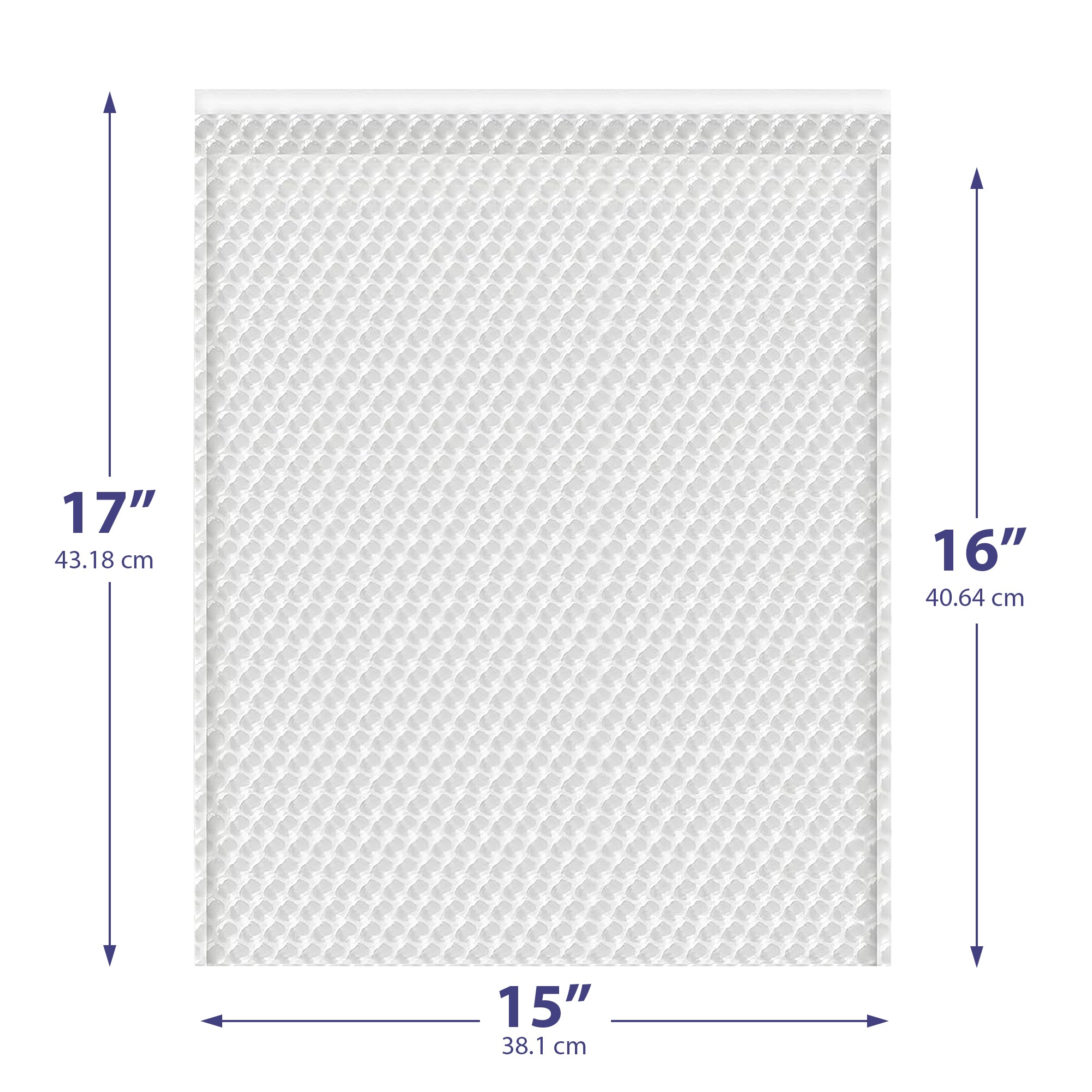15x17 Clear Bubble Out Bags – Padded Self-Seal Sleeves