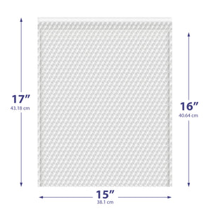 15x17 Clear Bubble Out Bags – Padded Self-Seal Sleeves
