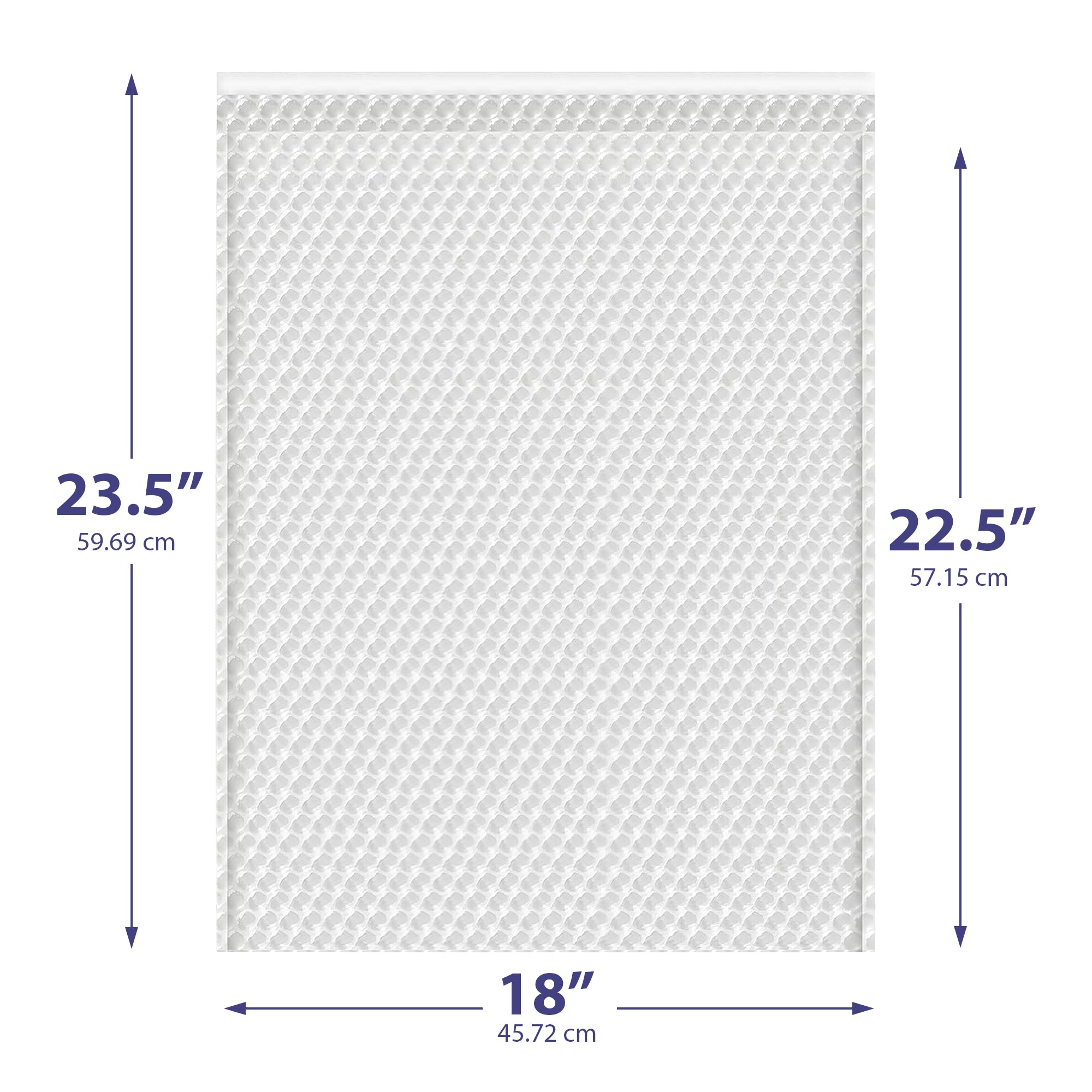 18x23.5 Clear Bubble Out Bags – Padded Self-Seal Sleeves