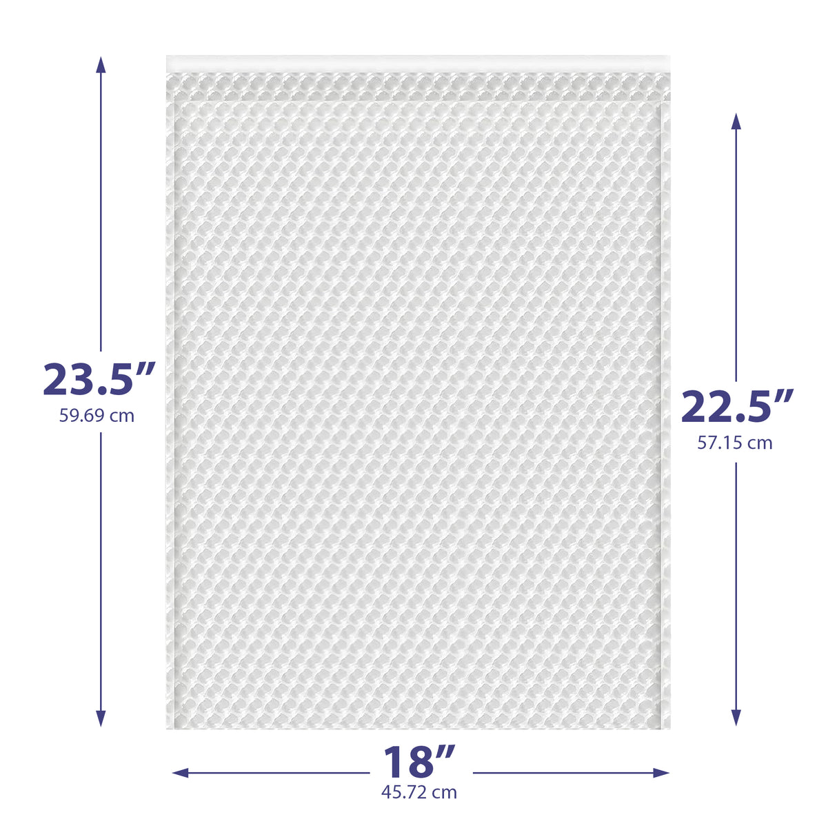 18x23.5 clear bubble bag – self-seal padded sleeve for jewelry & electronics