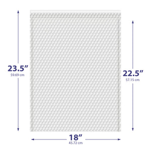 18x23.5 Clear Bubble Out Bags – Padded Self-Seal Sleeves