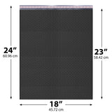 18x24 Black poly bubble mailer — #9 self-seal padded envelope, 50 pack