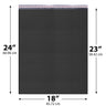 18x24 Black poly bubble mailer — #9 self-seal padded envelope, 50 pack