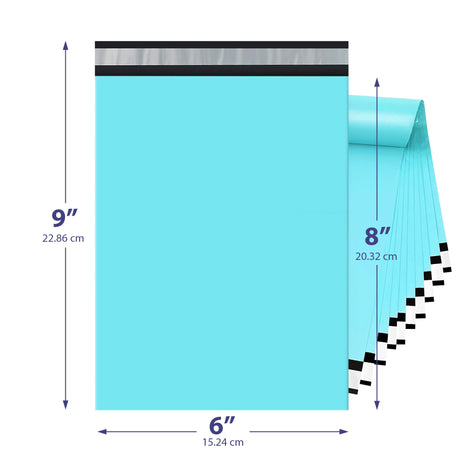 Teal Poly Mailer 6x9 – Self-Sealing Plastic Shipping Bag
