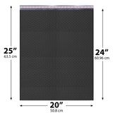 20x25 Black poly bubble mailer — #10 self-seal padded shipping envelope, 50 pack