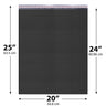 20x25 Black poly bubble mailer — #10 self-seal padded shipping envelope, 50 pack