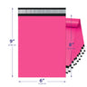 Hot Pink Poly Mailer 6x9 – Self-Sealing Plastic Shipping Bag