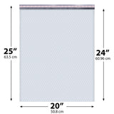20x25 White poly bubble mailer — #10 self-seal padded shipping envelope, 50 pack