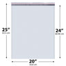 20x25 White poly bubble mailer — #10 self-seal padded shipping envelope, 50 pack