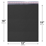 12x16 Poly Bubble Mailers – Self-Seal Padded Envelopes Pack of 50