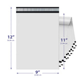 White Poly Mailer 9x12 – Self-Sealing Plastic Shipping Bag