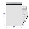 White Poly Mailer 9x12 – Self-Sealing Plastic Shipping Bag
