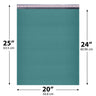 20x25 Green poly bubble mailer — #10 self-seal padded shipping envelope, 50 pack