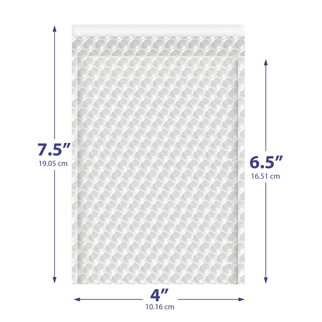 4x7 clear bubble bag – self-seal padded sleeve for jewelry & electronics