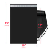 Black Poly Mailer 10x13 – Self-Sealing Plastic Shipping Bag