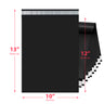 Black Poly Mailer 10x13 – Self-Sealing Plastic Shipping Bag