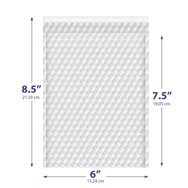 6x8.5 clear bubble bag – self-seal padded sleeve for jewelry & electronics