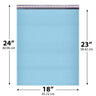 18x24 Light Blue poly bubble mailer — #9 self-seal padded envelope, 50 pack