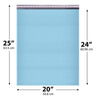 20x25 Light blue poly bubble mailer — #10 self-seal padded shipping envelope, 50 pack