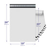 White Poly Mailer 19x24 – Self-Sealing Plastic Shipping Bag