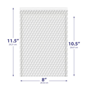 8x11.5 Clear Bubble Out Bags – Padded Self-Seal Sleeves