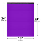 18x24 Purple poly bubble mailer — #9 self-seal padded envelope, 50 pack