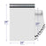 White Poly Mailer 24x24 – Self-Sealing Plastic Shipping Bag