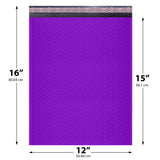 12x16 Poly Bubble Mailers – Self-Seal Padded Envelopes Pack of 50