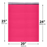 20x25 Hot pink poly bubble mailer — #10 self-seal padded shipping envelope, 50 pack