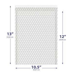 10.5x13 Clear Bubble Out Bags – Padded Self-Seal Sleeves