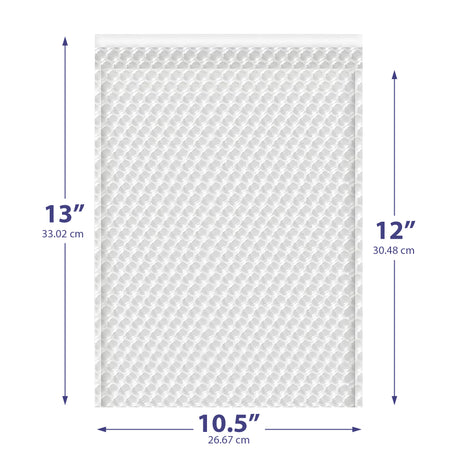 10.5x13 clear bubble bag – self-seal padded sleeve for jewelry & electronics