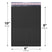 6x10 black poly bubble mailer #0 padded shipping bag