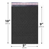 5x10 Black poly bubble mailer — #00 self-seal padded envelope, 250 pack
