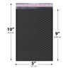5x10 Black poly bubble mailer — #00 self-seal padded envelope, 250 pack