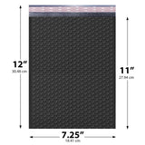 7.25x12 black poly bubble mailer #1 padded shipping bag
