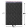 7.25x12 black poly bubble mailer #1 padded shipping bag

