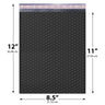 8.5x12 black poly bubble mailer #2 padded shipping bag
