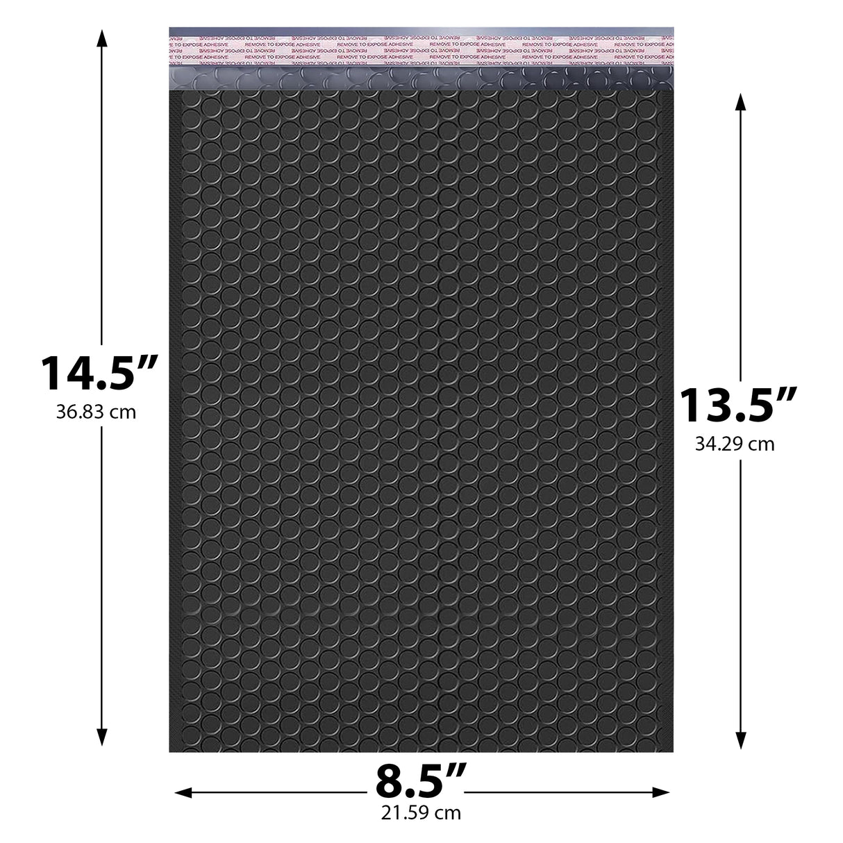 8.5x14.5 black poly bubble mailer #3 padded shipping bag
