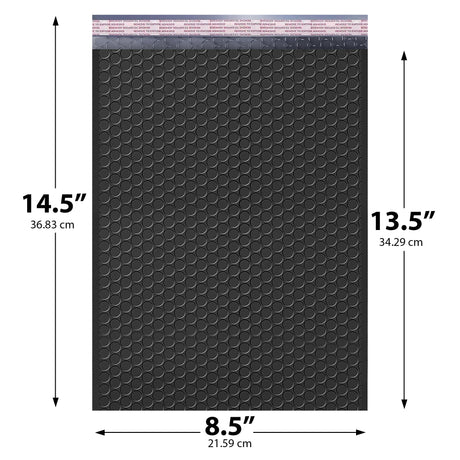 8.5x14.5 black poly bubble mailer #3 padded shipping bag
