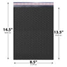 8.5x14.5 black poly bubble mailer #3 padded shipping bag
