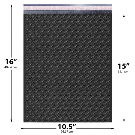10x13 black poly bubble mailer padded shipping bag
