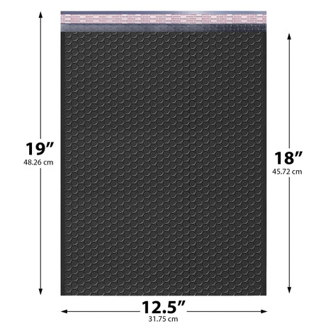 12.5x19 black poly bubble mailer #6 padded shipping bag
