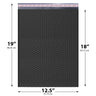 12.5x19 black poly bubble mailer #6 padded shipping bag

