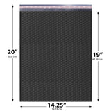 14.25x20 black poly bubble mailer #7 padded shipping bag
