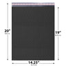 14.25x20 black poly bubble mailer #7 padded shipping bag
