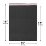 15x18 Black poly bubble mailer — #8 self-seal padded envelope, 50 pack