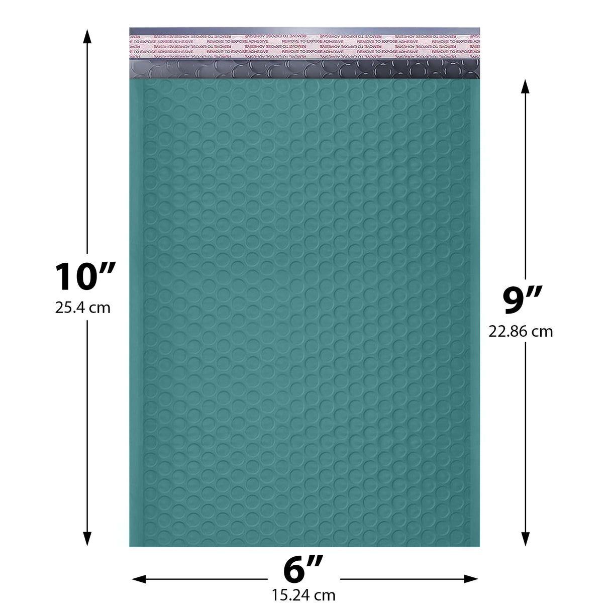 6x10 green poly bubble mailer #0 padded shipping bag
