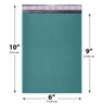 6x10 green poly bubble mailer #0 padded shipping bag
