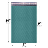 5x10 Green poly bubble mailer — #00 self-seal padded envelope, 250 pack