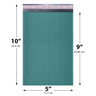 5x10 Green poly bubble mailer — #00 self-seal padded envelope, 250 pack